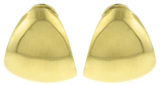 18kt yellow gold Tiffany wide half hoop earrings