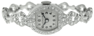 Platinum ladies Lyceum diamond bracelet watch 5.75"