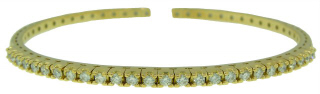 18kt yellow gold diamond bangle bracelet