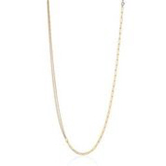 14kt yellow gold paper clip/cable necklace.