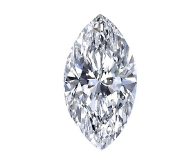 Loose marquise diamond D=1.40ct D-SI2