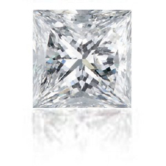 Loose princess cut diamonds 0.84ct D-VS2