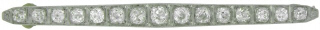 Platinum Deco OMC diamond antique stick pin