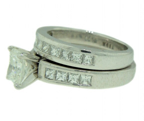 Platinum Diamond engagement ring & Wed.band set