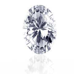 Loose oval diamond 1.07cts G SI2 EGL US